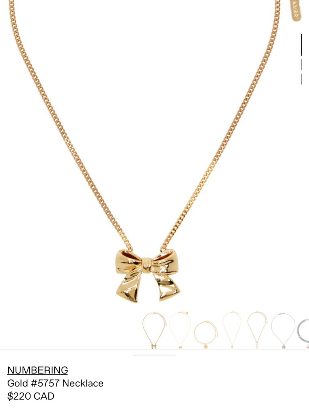 98% NEW NUMBERING NECKLACE